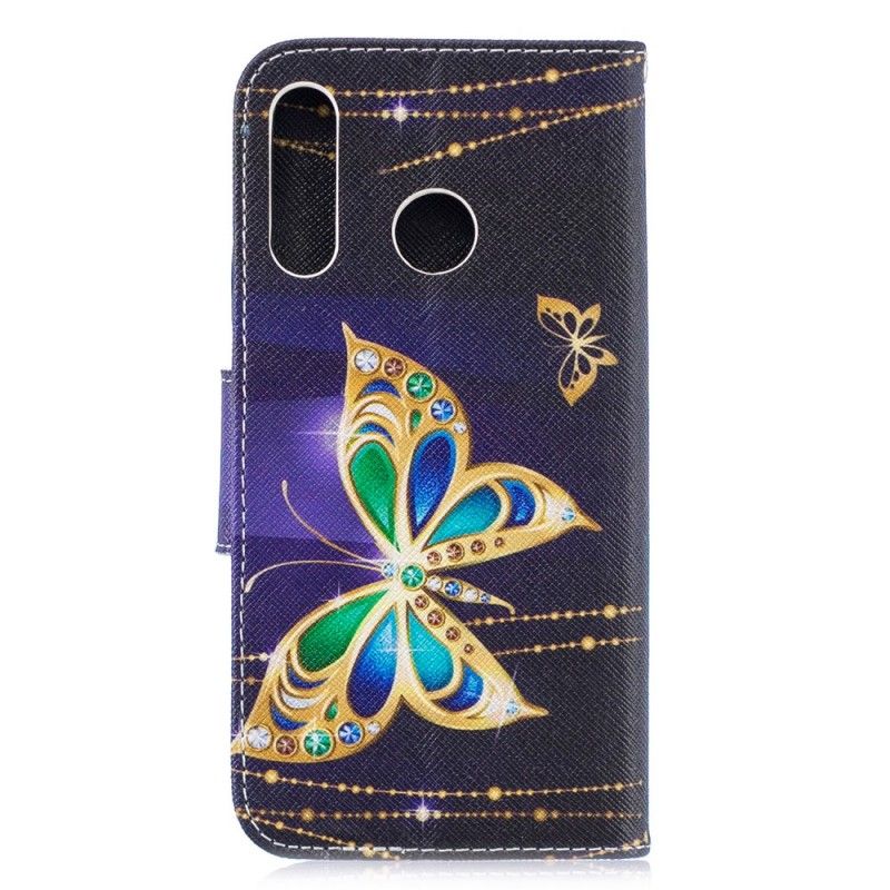 Flip Cover Huawei P30 Lite Magisk Sommerfugl