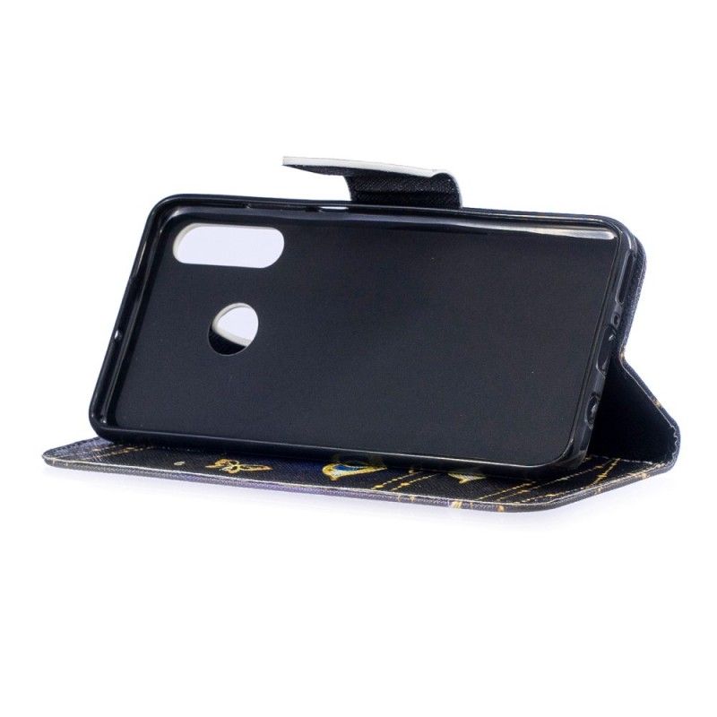 Flip Cover Huawei P30 Lite Magisk Sommerfugl