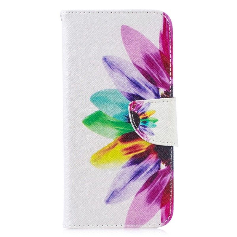 Flip Cover Huawei P30 Lite Mobilcover Akvarelblomst