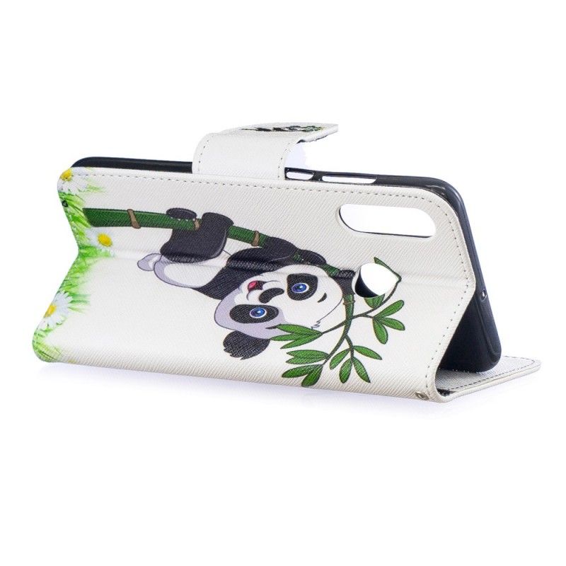 Flip Cover Huawei P30 Lite Mobilcover Panda På Bambus