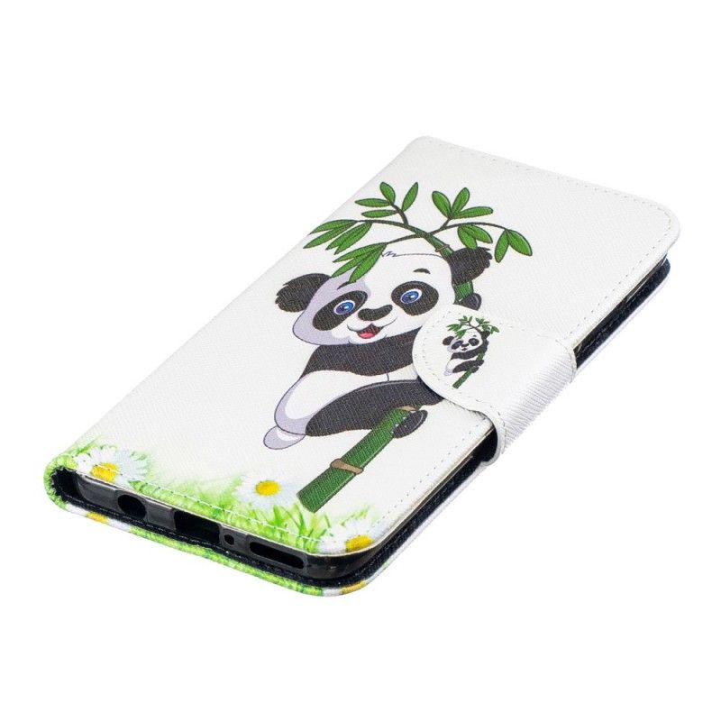 Flip Cover Huawei P30 Lite Mobilcover Panda På Bambus