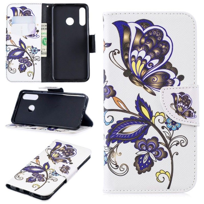 Flip Cover Huawei P30 Lite Mobilcover Sommerfugletatovering
