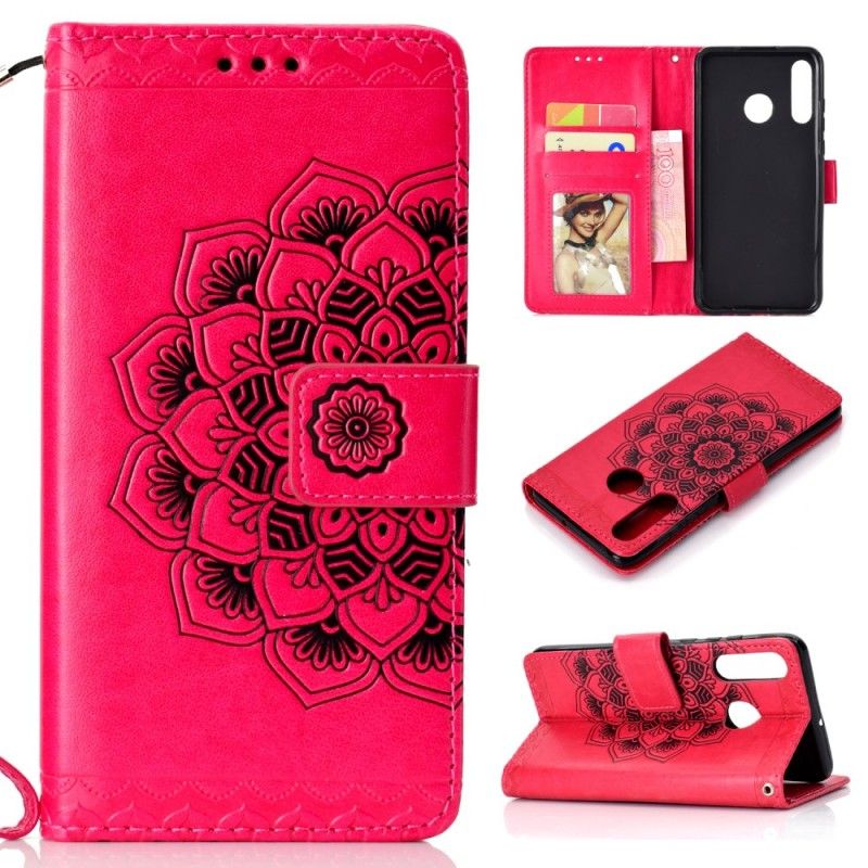 Flip Cover Huawei P30 Lite Sort Mobilcover Chic Mandala