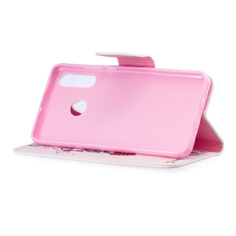 Flip Cover Læder Huawei P30 Lite Nørd Giraf