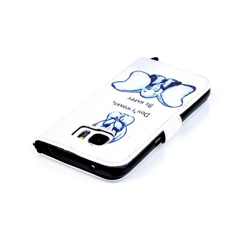 Flip Cover Læder Samsung Galaxy S7 Rolig