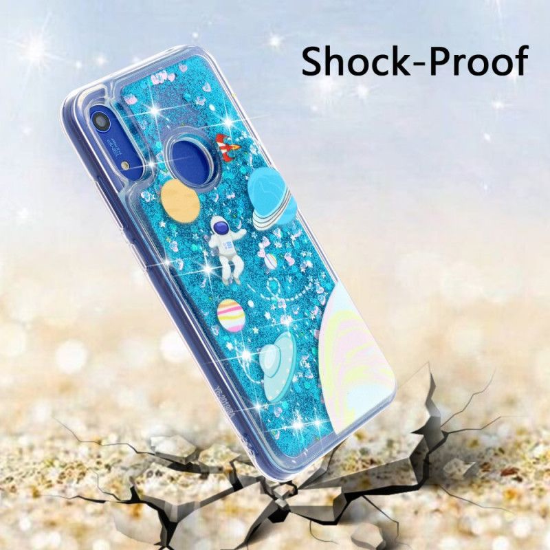 Cover Honor 8A Glitter Astronaut