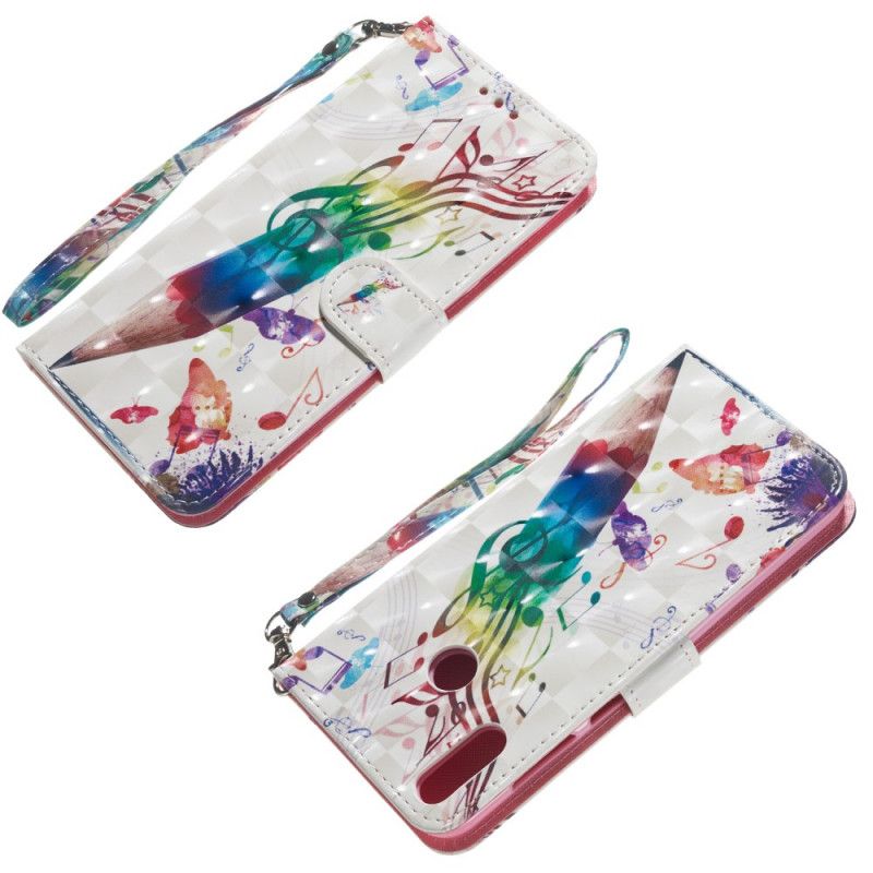 Flip Cover Honor 8A Mobilcover Musikalske Blyanter