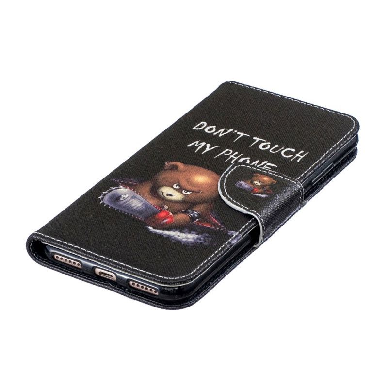 Flip Cover Læder Honor 8A Farlig Bjørn