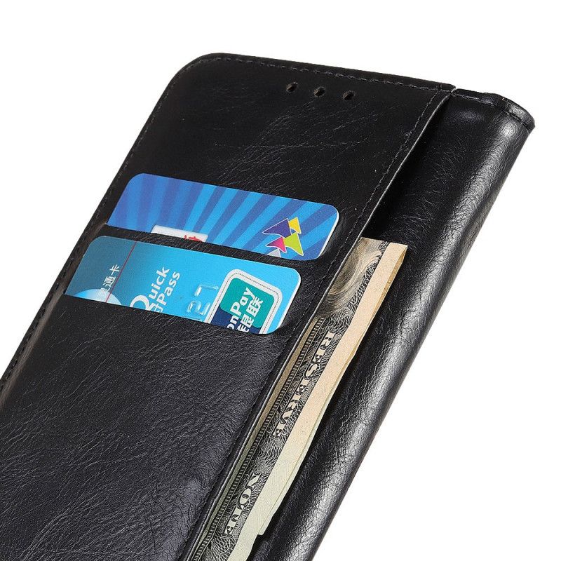 Læder Cover Sony Xperia 10 II Rød Mobilcover Vintage Split Læder Nitter