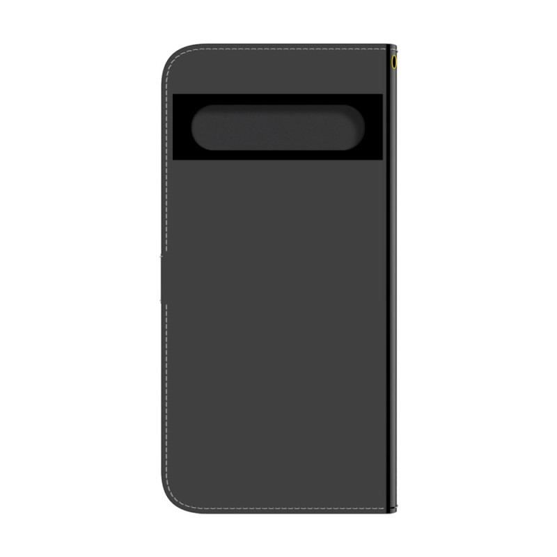 Flip Cover Google Pixel 7 Spejlcover I Imiteret Læder