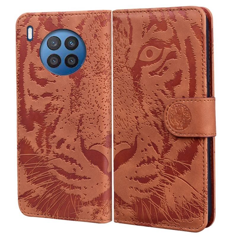 Flip Cover Honor 50 Lite Tiger Ansigtsprint