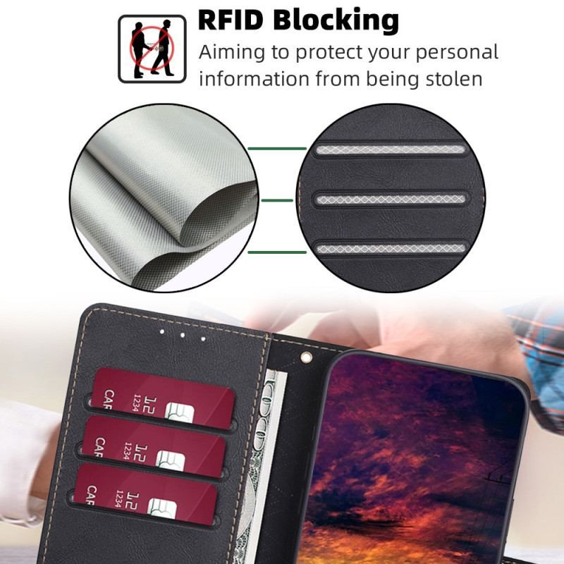 Flip Cover Huawei P60 Pro Klassisk Rfid