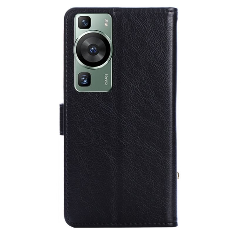 Flip Cover Huawei P60 Pro Møntpung Med Lynlås