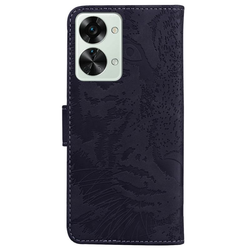 Flip Cover OnePlus Nord 2T 5G Tiger Mønster