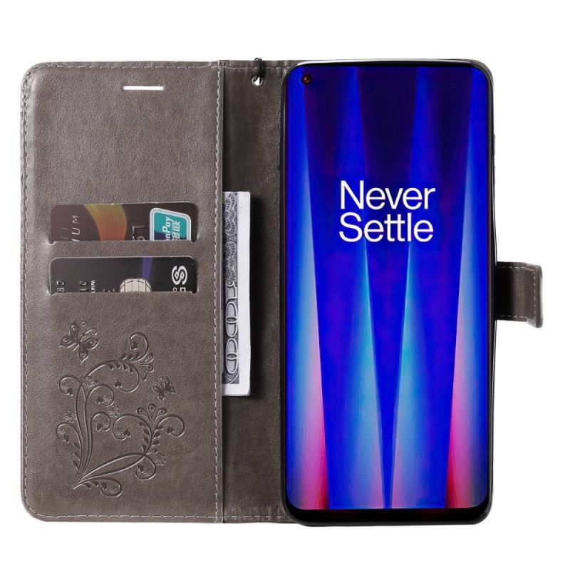 Flip Cover OnePlus Nord CE 2 5G Sommerfugletryk