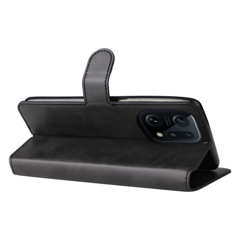 Flip Cover Oppo Find X5 Læder Styling