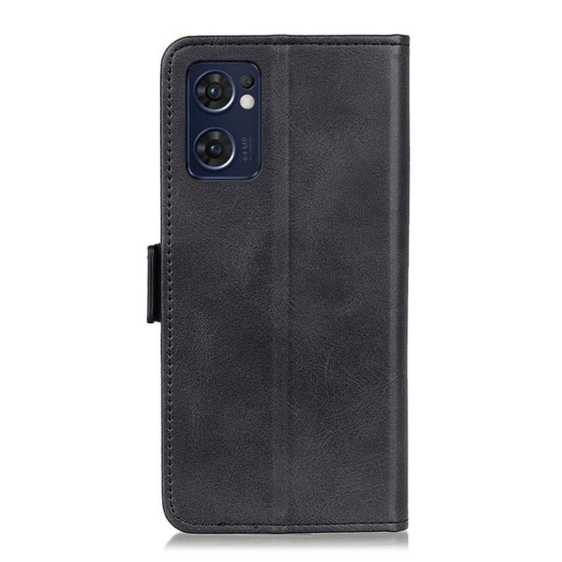 Flip Cover Oppo Find X5 Lite Læder Cover Dobbelt Klap