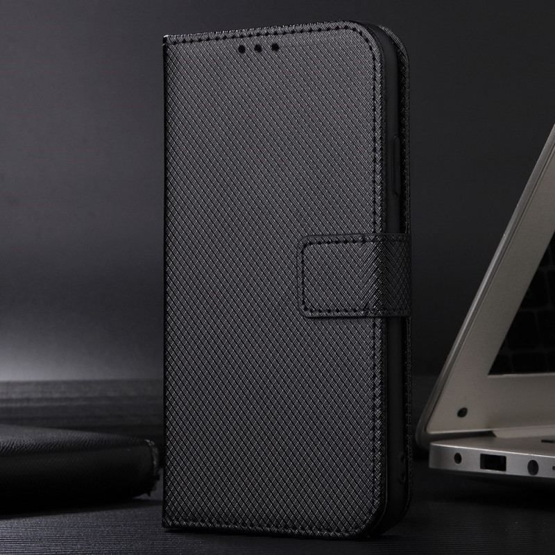 Flip Cover Oppo Find X5 Lite Med Snor Stilfuldt Strappy Imiteret Læder