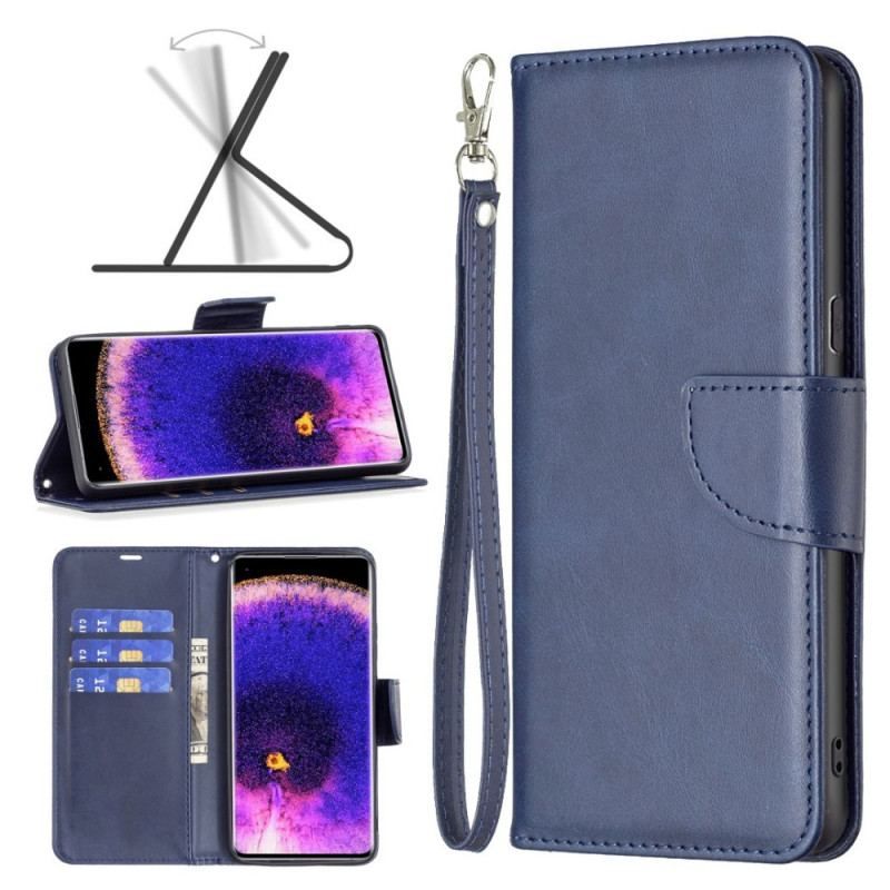 Flip Cover Oppo Find X5 Skrå Lås