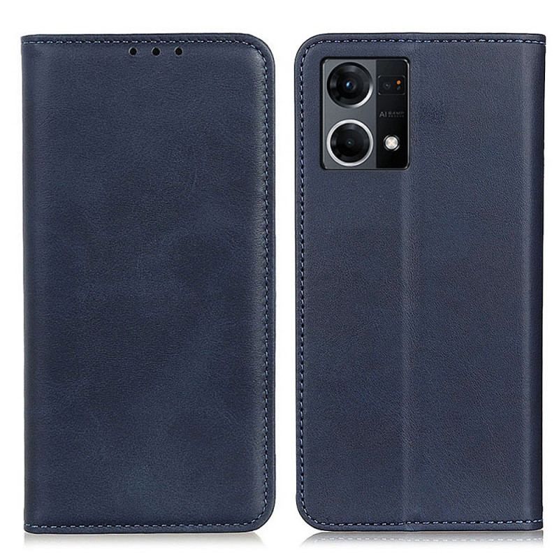 Flip Cover Oppo Reno 7 Klassisk Splitlæder