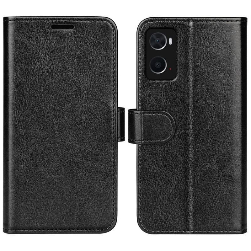 Flip Cover Realme 9i Magnetisk Lås Crazy Horse Tekstur