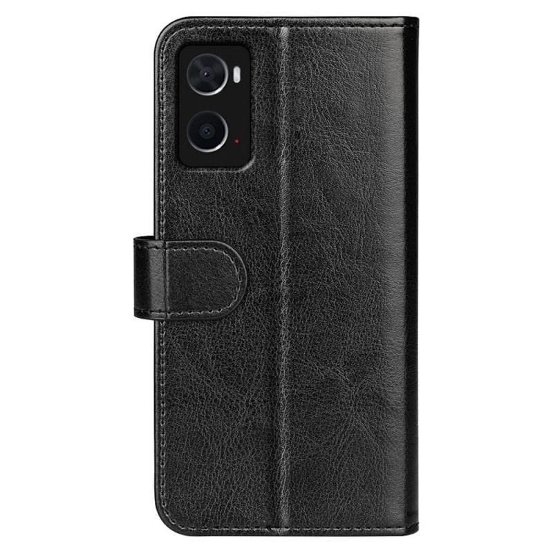 Flip Cover Realme 9i Magnetisk Lås Crazy Horse Tekstur