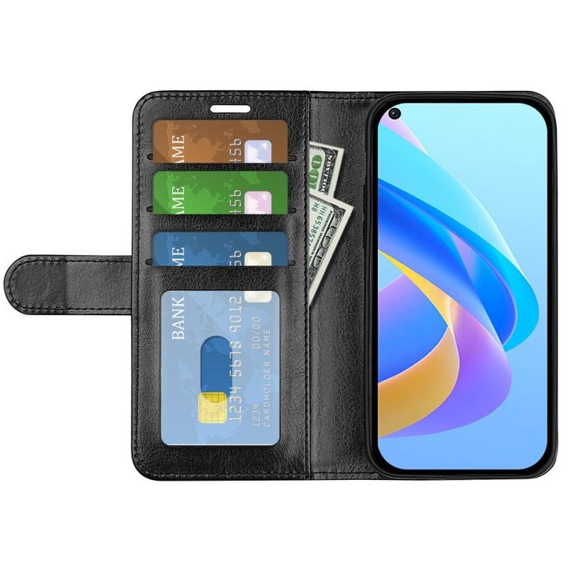 Flip Cover Realme 9i Magnetisk Lås Crazy Horse Tekstur