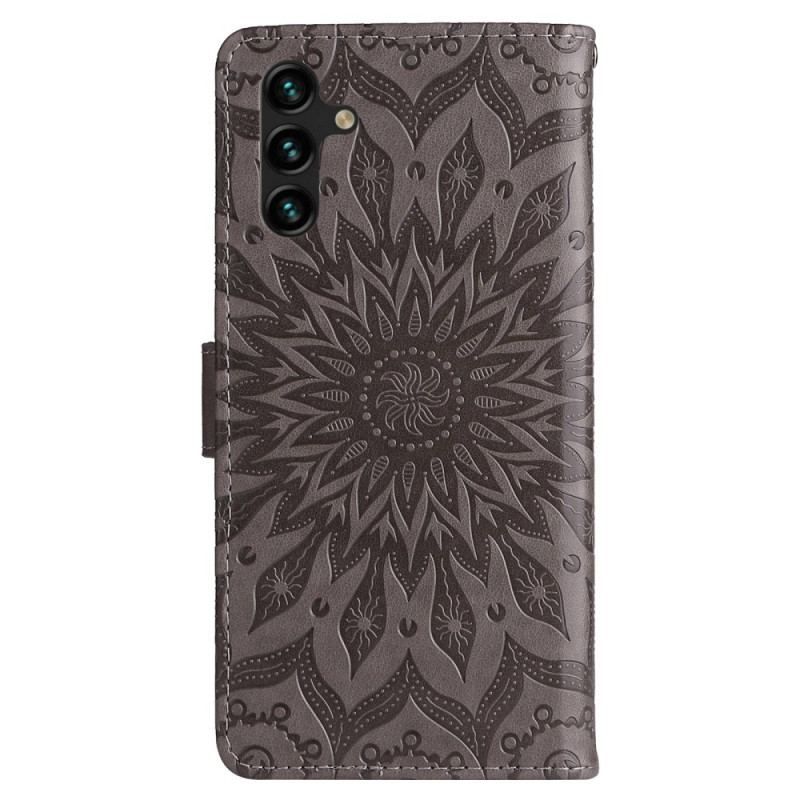 Flip Cover Samsung Galaxy A14 / A14 5G Mandala Sun Med Snor