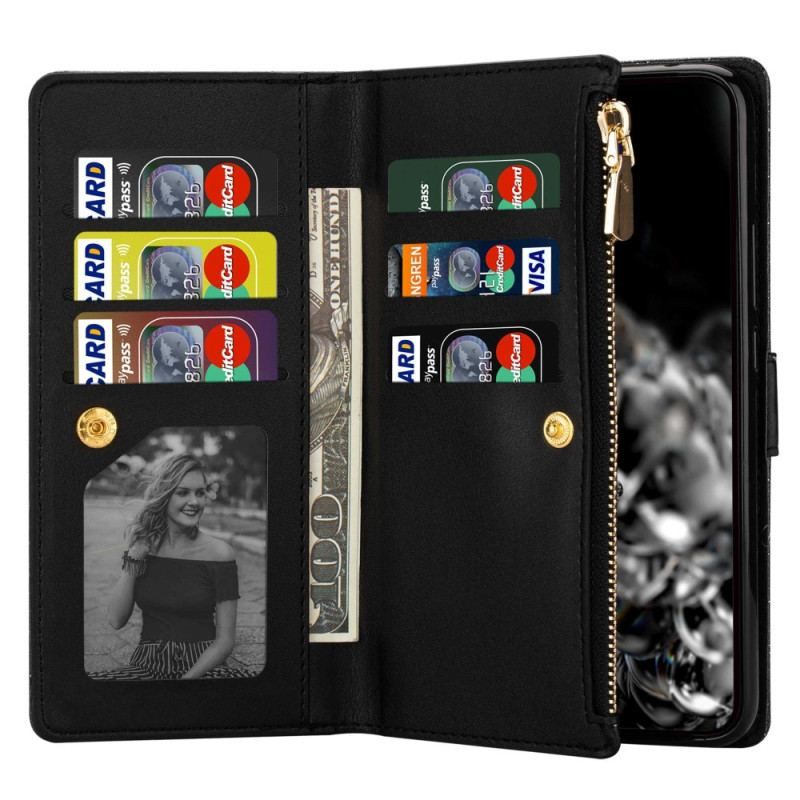 Flip Cover Samsung Galaxy A54 5G Punge Etui Pung Med Pailletter
