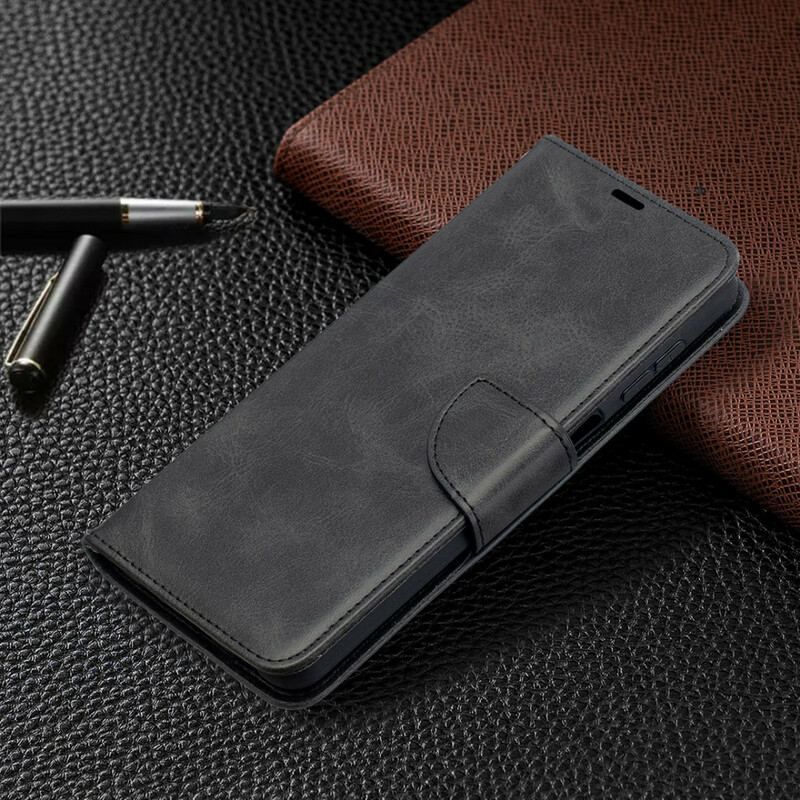 Flip Cover Samsung Galaxy M12 / A12 Læder Cover Glat Flap Skrå