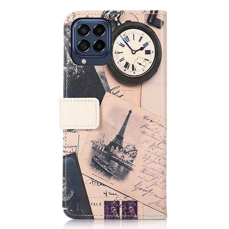 Flip Cover Samsung Galaxy M53 5G Poetisk Eiffeltårn