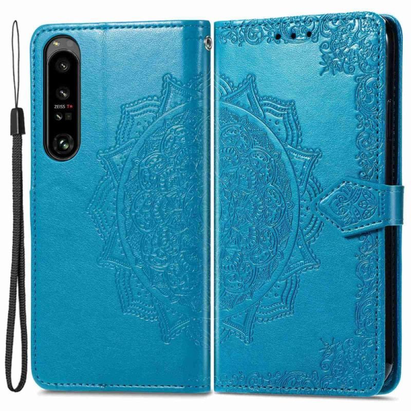Flip Cover Sony Xperia 1 IV Mandala Sun Med Snor