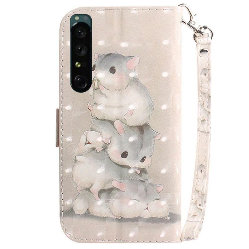 Flip Cover Sony Xperia 1 IV Med Snor Thong Egern