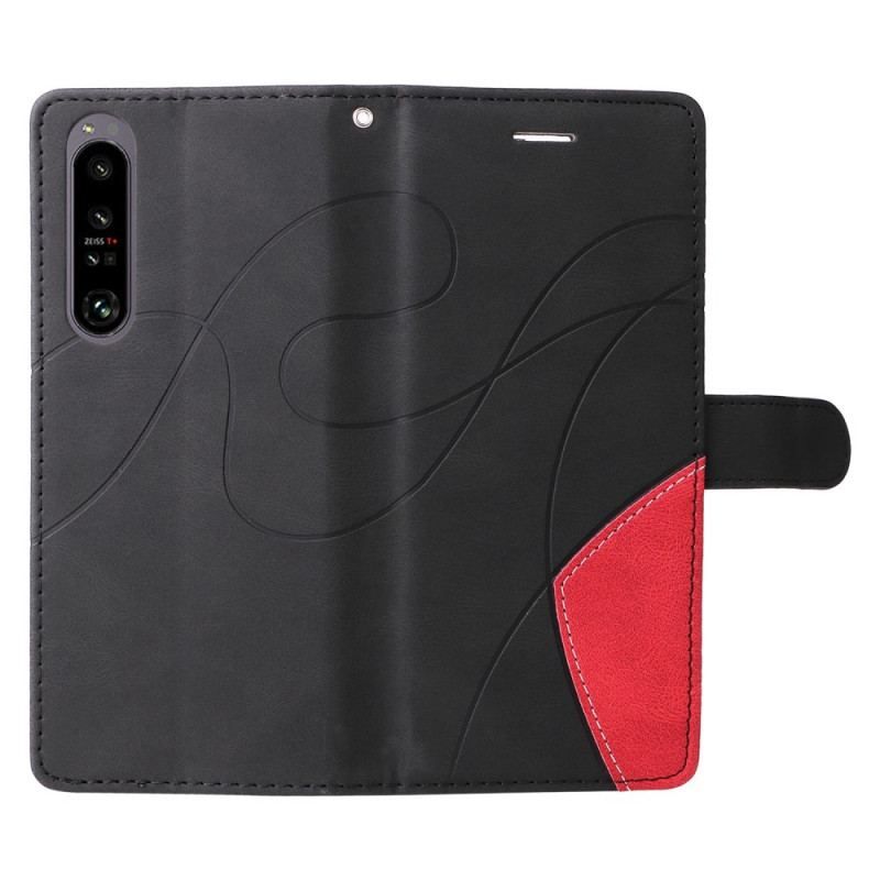 Flip Cover Sony Xperia 1 IV Med Snor Tofarvet Rem
