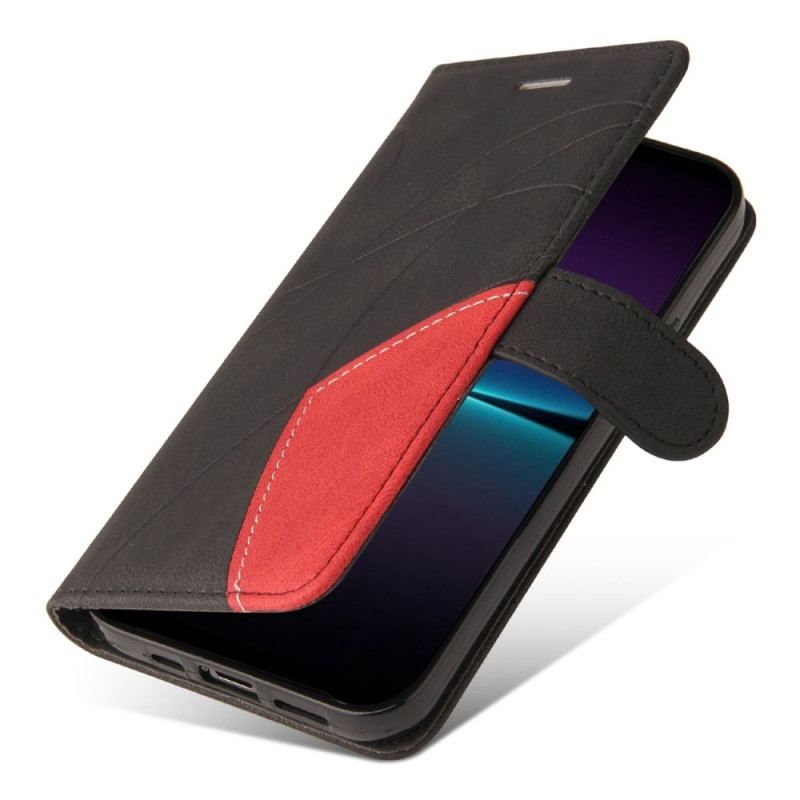 Flip Cover Sony Xperia 1 IV Med Snor Tofarvet Rem