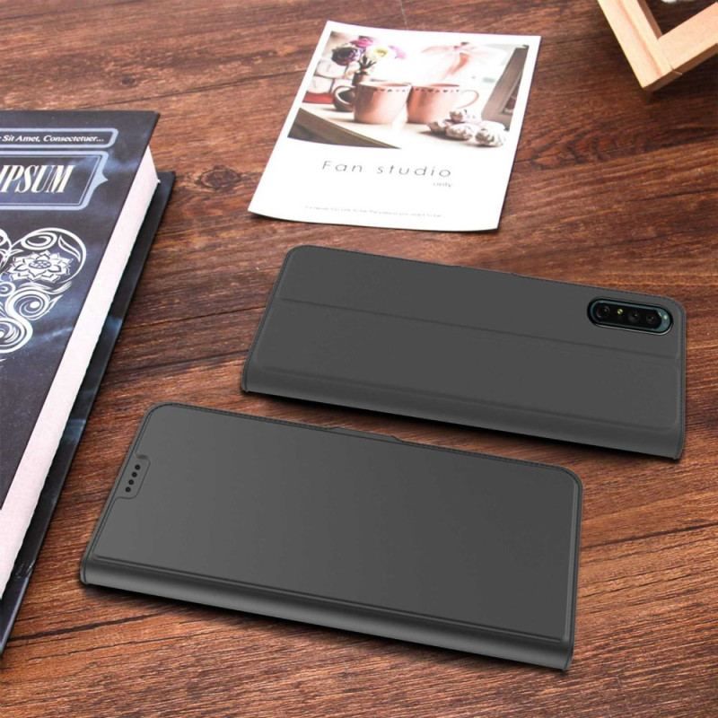 Flip Cover Sony Xperia 1 IV Slank Lædereffekt