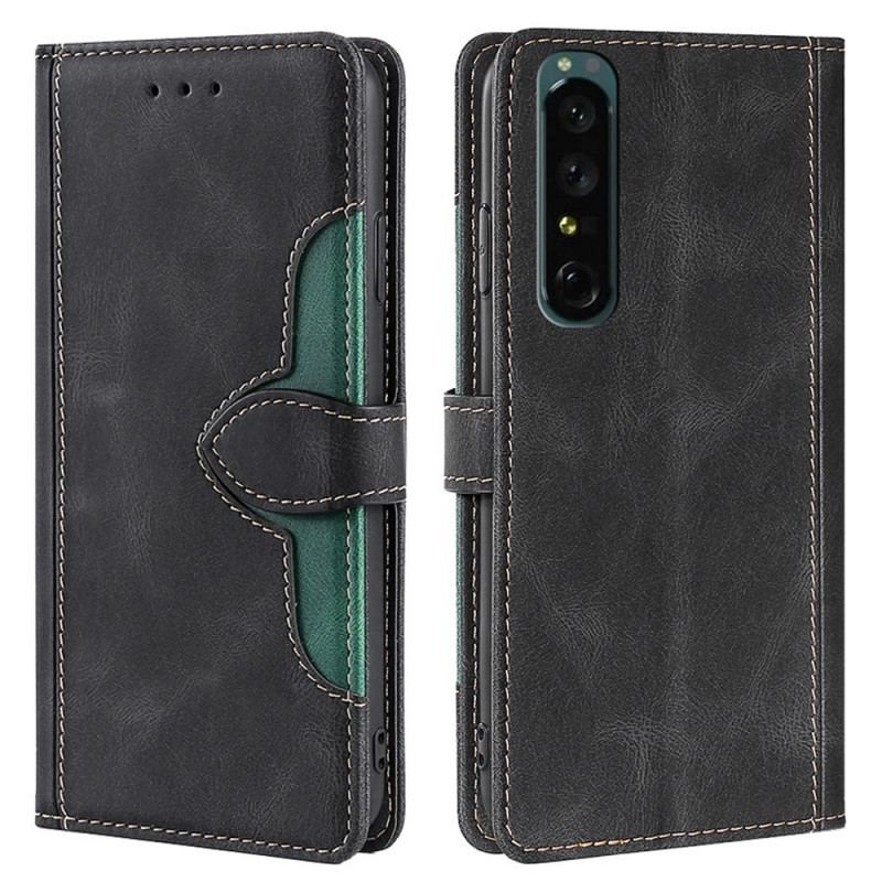 Flip Cover Sony Xperia 1 IV Tofarvet Blomster