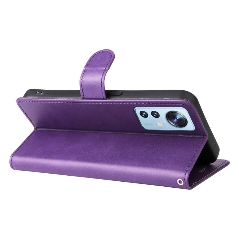 Flip Cover Xiaomi 12 Lite Med Snor Almindelig Med Rem