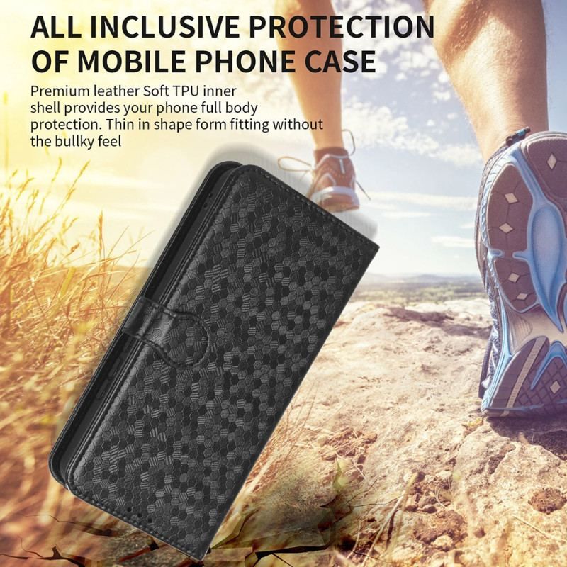 Flip Cover Xiaomi 13 Lite Med Snor 3d Mønster Strappy