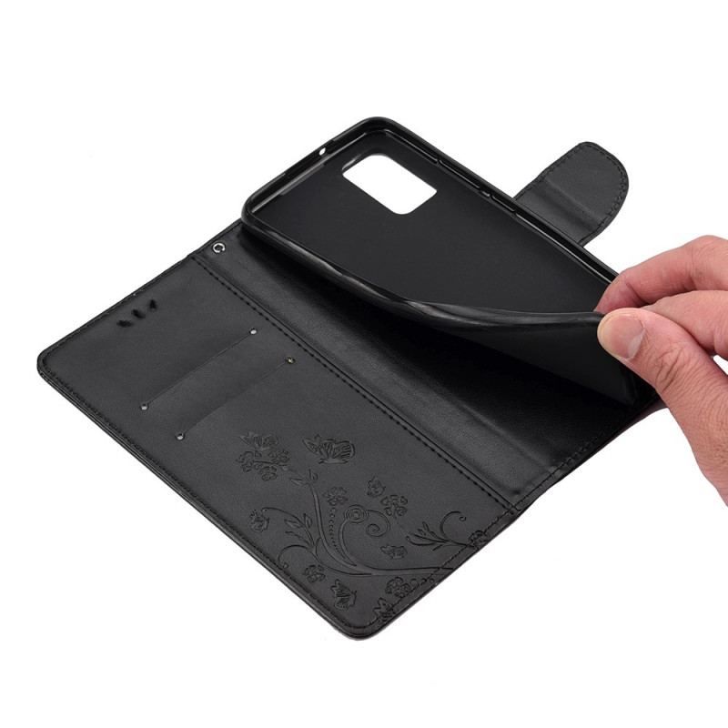Flip Cover Xiaomi Redmi Note 11 Pro Plus 5G Sommerfugle Og Blomster