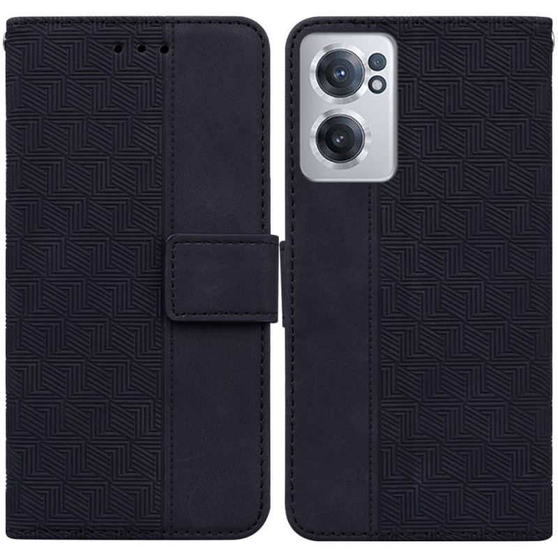 Læder Cover OnePlus Nord CE 2 5G Imiteret Lædersøm