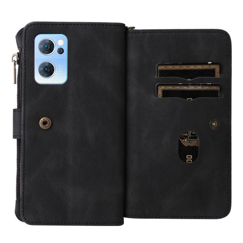 Læder Cover Oppo Find X5 Lite Multifunktionskortholder