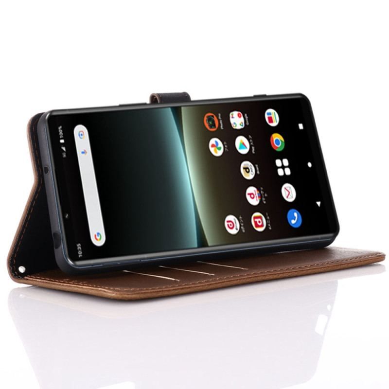 Læder Cover Sony Xperia 10 IV Forenet