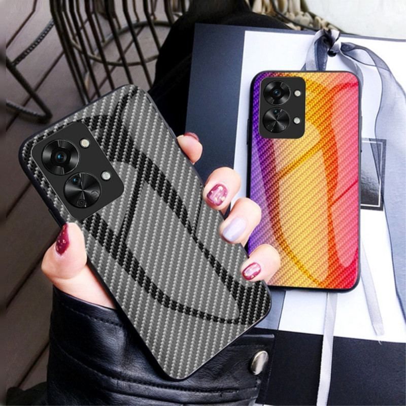Mobilcover OnePlus Nord 2T 5G Kulfiber Hærdet Glas