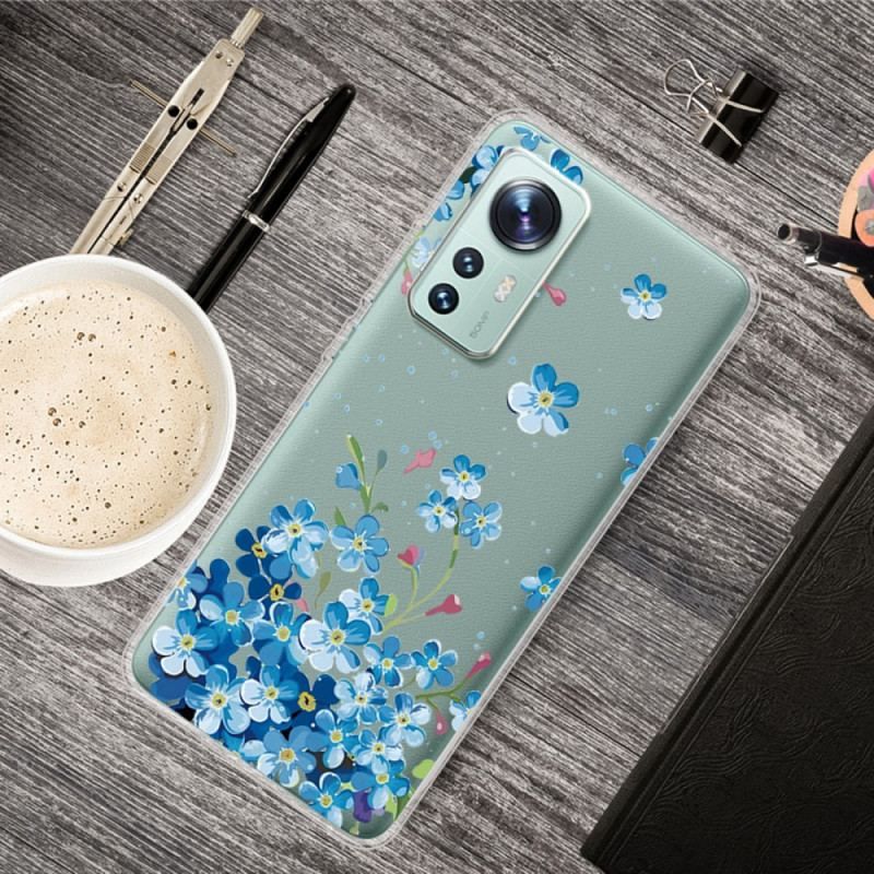 Mobilcover Xiaomi 12 / 12X Buket Blå Blomster
