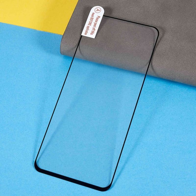 Oppo Reno 7 Black Edge Skærmbeskytter I Hærdet Glas